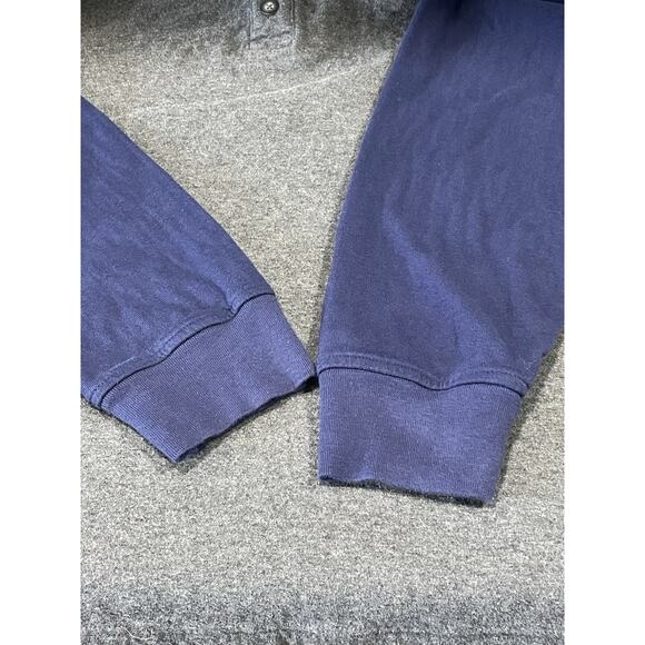 Cabelas Men’s Long Sleeve Cotton 2XL Henley Heavy Weight T-Shirt Blue/Gray - Picture 8 of 12